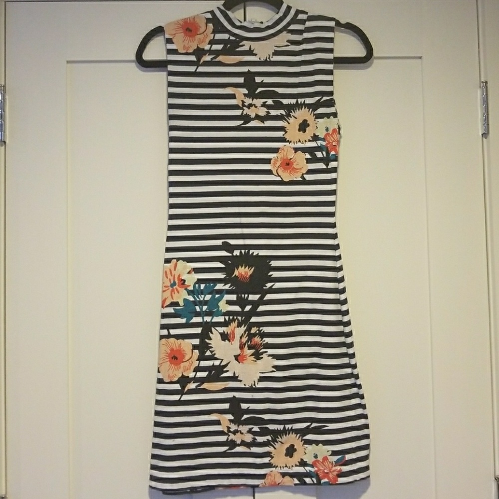 French Connection Striped Floral Dress